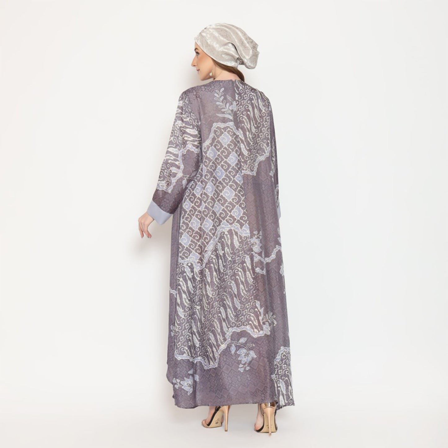 Contemporary Batik Gamis Modern Eid Outfit