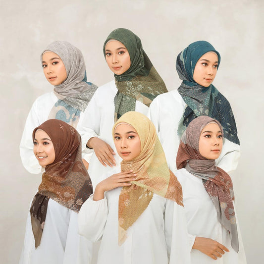 Voal Ultrafine Lasercut Rectangular Veil: Elegant Charm from the Hayami Series, Hijab, Scarf, Shawl, Hijab for Muslim, Women Hijab