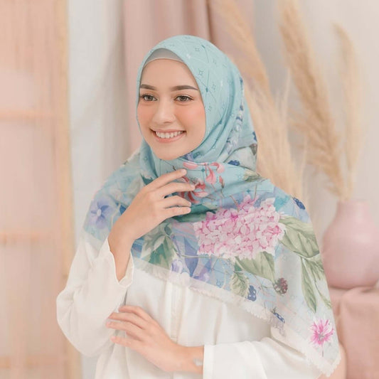 Voal Ultrafine Lasercut Rectangular Hijab: Classy Appearance with the Nura Series, Headscarf, Headwrap, Hijab for Muslim, Women Hijab