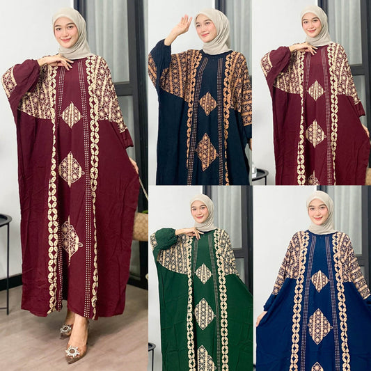 Stijlvolle Kaftan Abaya-jurk - eigentijds ontwerp voor moslimvrouwen, Boho-jurk, etnische jurk, damesjurk, damesformeel