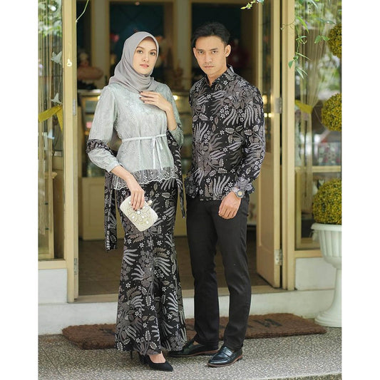 Elegant and Classy: Modern Batik Couple Kebaya for Invitations, Batik Dress, Batik, Ethnic Dress,Women Formal, Couple Clothes, Batik Shirt