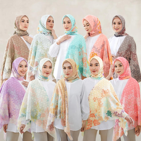 Voal Lamina Lasercut Rectangular Veil: An Elegant Blend in the Scarf Allure Series, Hijab, Scarf, Shawl, Hijab for Muslim, Women Hijab