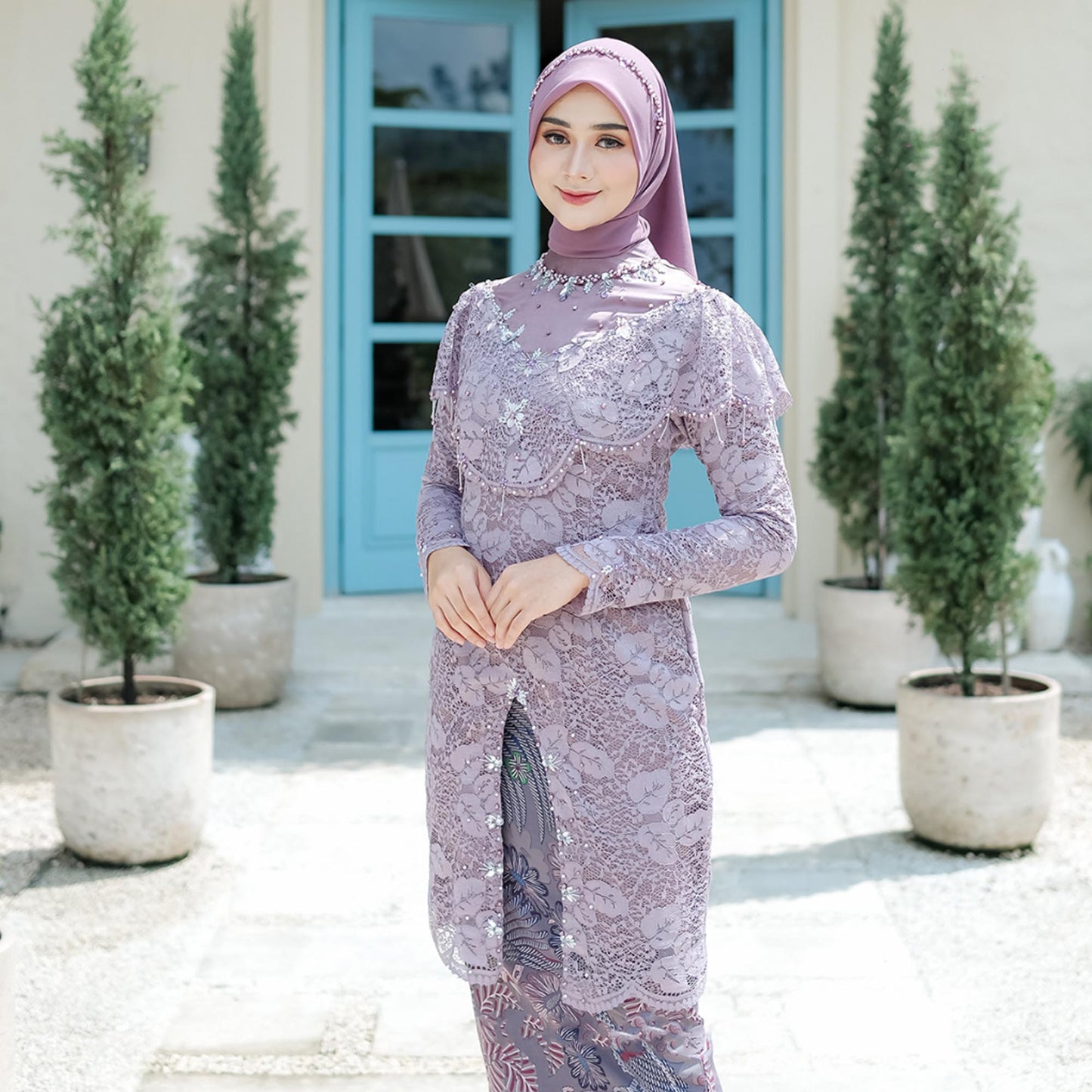 Taro Luxury: Zivana Modern Batik Kebaya Suit, Kebaya Dress, Kebaya Modern, Kebaya Encim, Kebaya Skirt, Kebaya Set