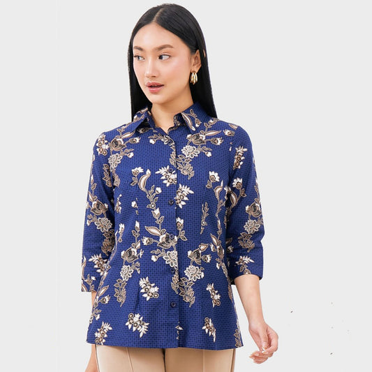 Anspruchsvoller Stil: Batik's Vistara Damenbluse für Modebewusste, Batikkleid, Batik, Boho-Kleid, Ethno-Kleid, Damenkleid