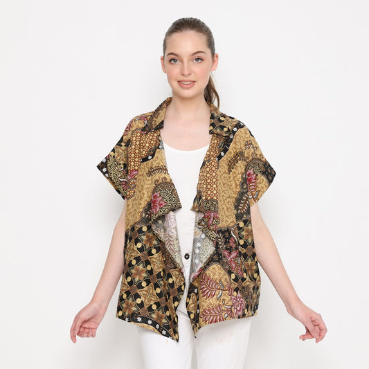 Outer Batik: Classy Style with a Traditional Touch, Batik Blouse, Designer Blouse, Blouse For Women ,Batik Outerwear