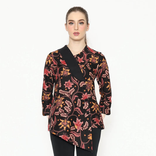 Sophisticated Style: Mayang Maheswara Batik Blouse for Women, Batik Women, Women Blouse, Batik Blouse, Designer Blouse, Blouse For Women