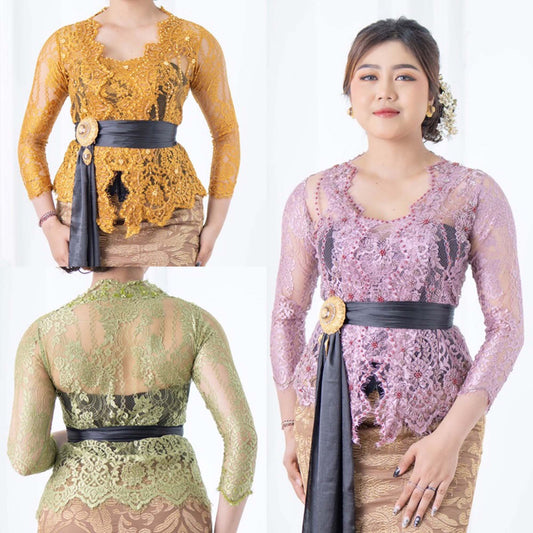 Glossy Brocade Sequin Kebaya: An Amazing Combination of Modern and Classic, Kebaya Dress, Kebaya Modern, Kebaya Encim, Kebaya Top