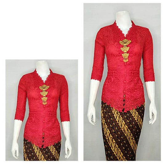 7/8 Sleeves Kularu Brocade Kebaya: A Classic Touch with a Modern Feel, Kebaya Dress, Kebaya Modern, Kebaya Set, Kebaya Encim