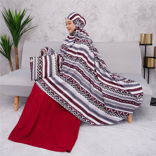 Mukena für Erwachsene: SONGKET für ein qualitativ hochwertiges Gottesdiensterlebnis, muslimisches Gebetsoutfit, Gamis-Kleid, Gebetskleid für Frauen, Jilbab-Kleid