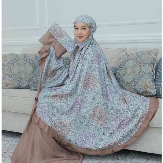 Adult Mukena with SOVANKA Rempel BATIK Motif for Memorable Worship, Muslim prayer outfit, Gamis dress, Prayer dress women, Jilbab dress