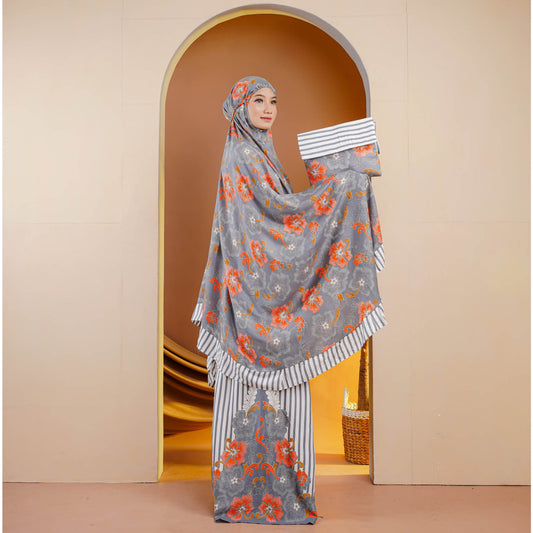 Premium Erwachsene Jumbo Bali Mukena: AQILAH Rempel, Schönheit und Komfort, muslimisches Gebetsoutfit, Gamis-Kleid, Gebetskleid für Frauen, Jilbab-Kleid