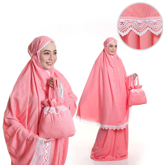 Raisha Mukena Adult: A Touch of Kebaya during Worship, Muslim prayer outfit, Gamis dress, Prayer dress women , Jilbab dress, Gamis dress