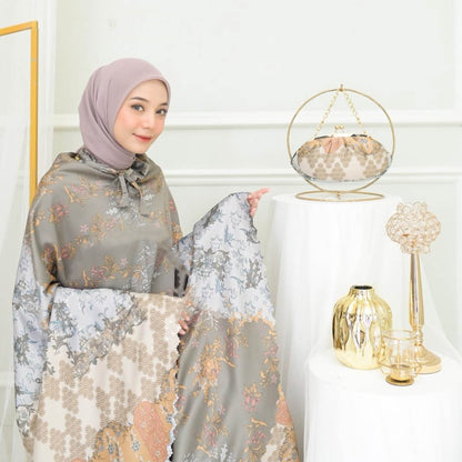 Exclusive Mukena: Daily 2in1 with Laser Cut Hanna Plus Sajadah for Modern Women, Prayer dress women Prayer Set, Prayer Dress for muslim