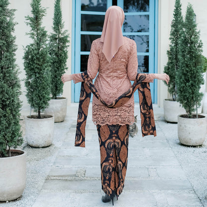 The Beauty of Modern Batik in the Dayana Mocca Kebaya Dress, Kebaya Dress, Kebaya Modern, Kebaya Encim, Kebaya Skirt, Kebaya Set