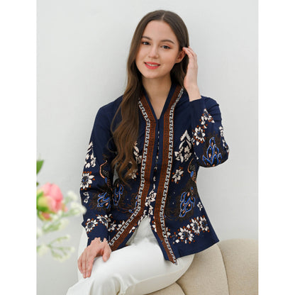 Classy Batik Fashion: New Kutu Long Sleeve Batik Blouse from Nuansa Batik, Women's Batik, Women's Blouse, Batik Blouse, Designer Blouse