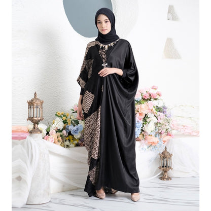 Anjani Viscose Batik Kaftan: Charming Details for a Memorable Look, Batik Dress, Batik, Boho Dress, Ethnic Dress, Kaftan Batik, Women Dress