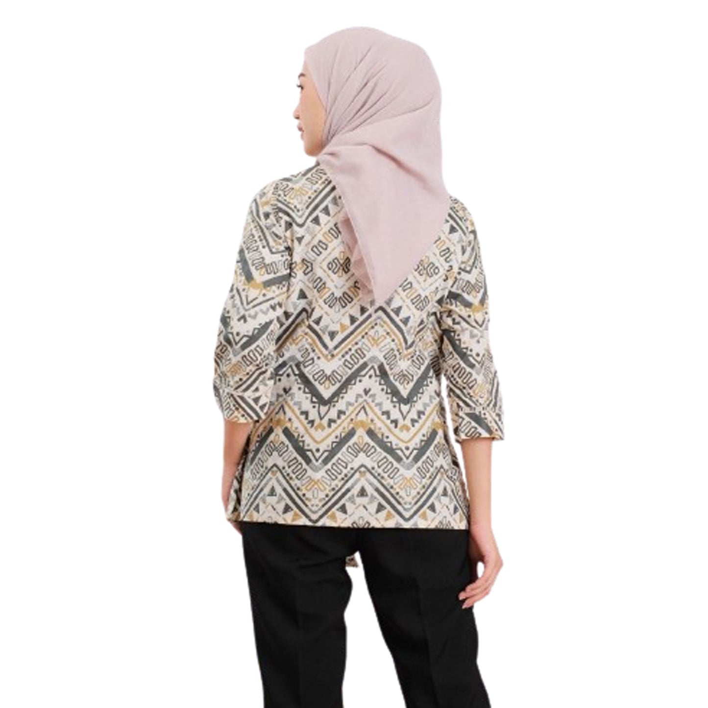 Elegant and Modern: Women's Pyramid Batik Blouse for Stunning Work Appearances, Batik Women, Women Blouse, Batik Blouse, Blouse For Women