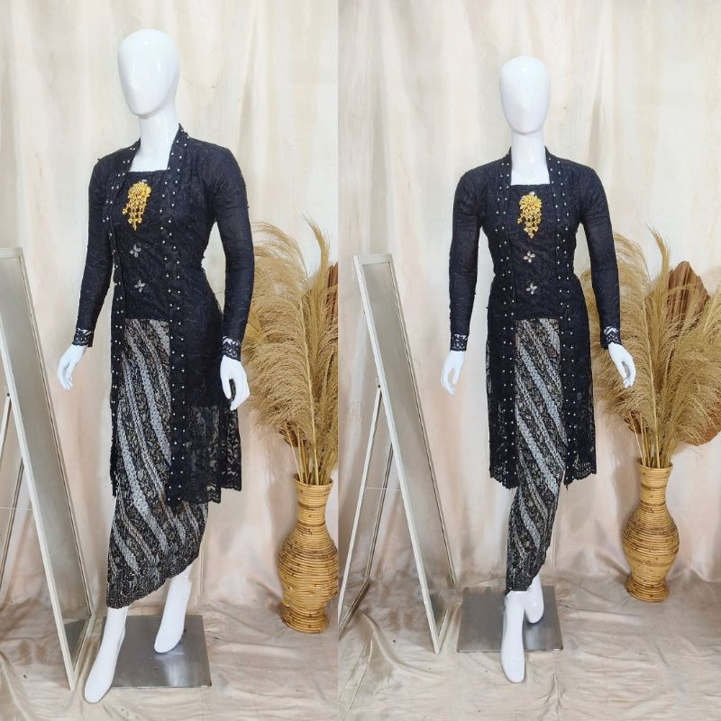 Stunning Graduation Kebaya: Tunic with Tulle and Furing Details, Kebaya Dress, Kebaya Modern, Kebaya Set, Kebaya Encim