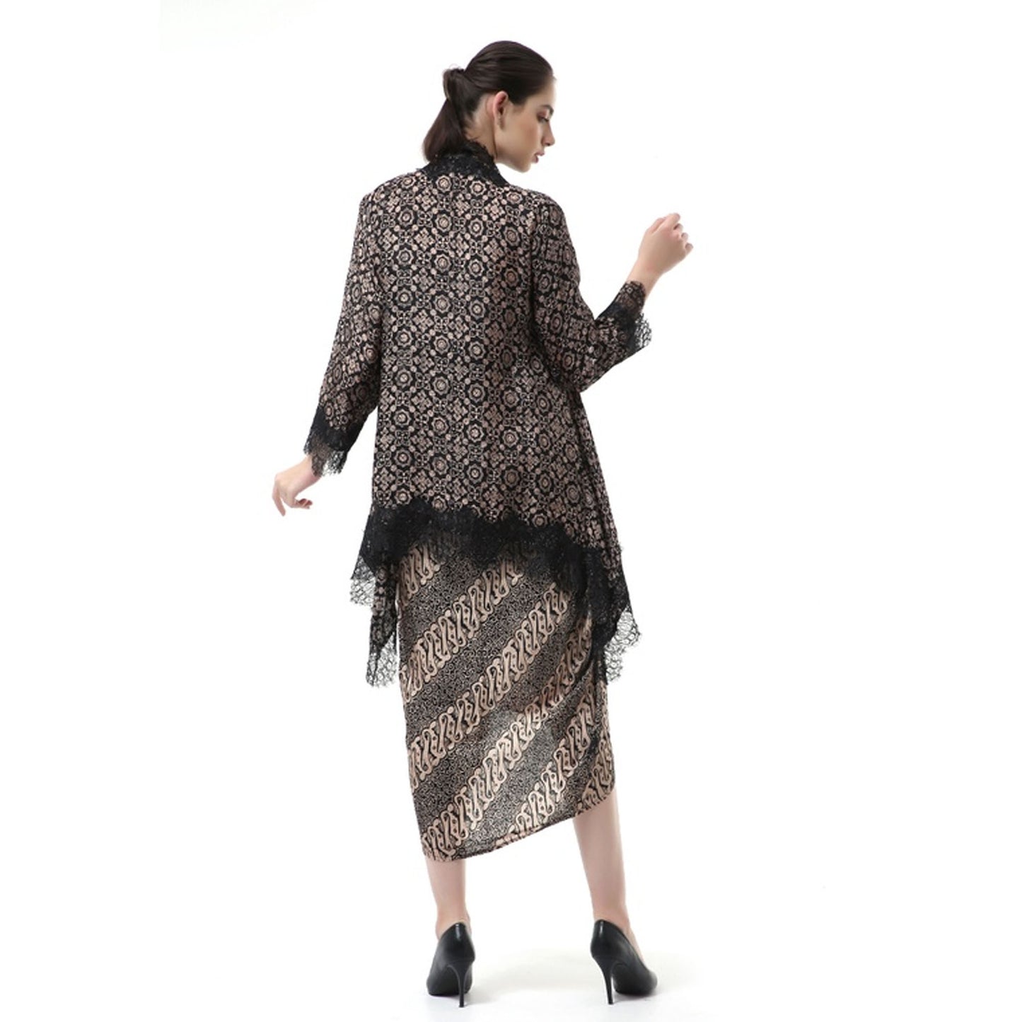 Women's Batik Wrap Skirt Top Set: Cultural Greatness in Modern Style, Batik Dress, Batik, Boho Dress, Ethnic Dress, Kaftan Batik
