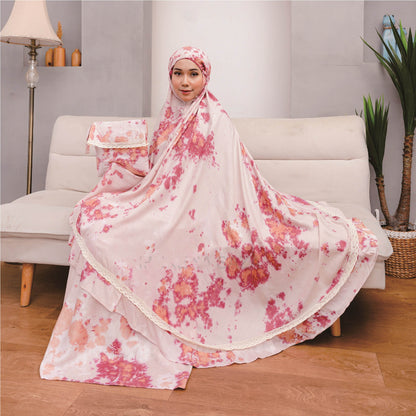 Adult Rayon Mukena: Elegant and Comfortable Olivia Lace Patches, Prayer dress women, Prayer Dress for muslim, Muslim prayer outfit