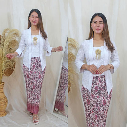 Kutu Baru Modern Large Size Kebaya: A Blend of Traditional and Contemporary Touch, Kebaya Dress, Kebaya Modern, Kebaya Set, Kebaya Encim