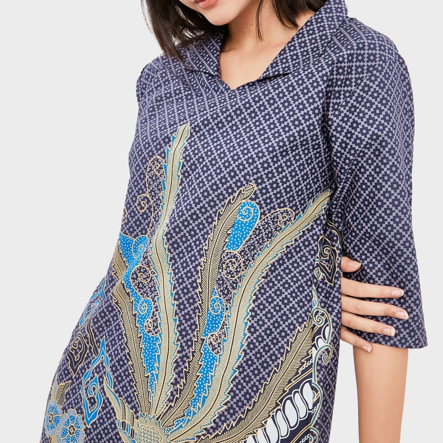 Casual Sophistication: Jayashree Jetva Batik Dress for Everyday Wear, Batik Dress, Batik, Boho Dress, Women Dress, Women Formal, Tunik Dress