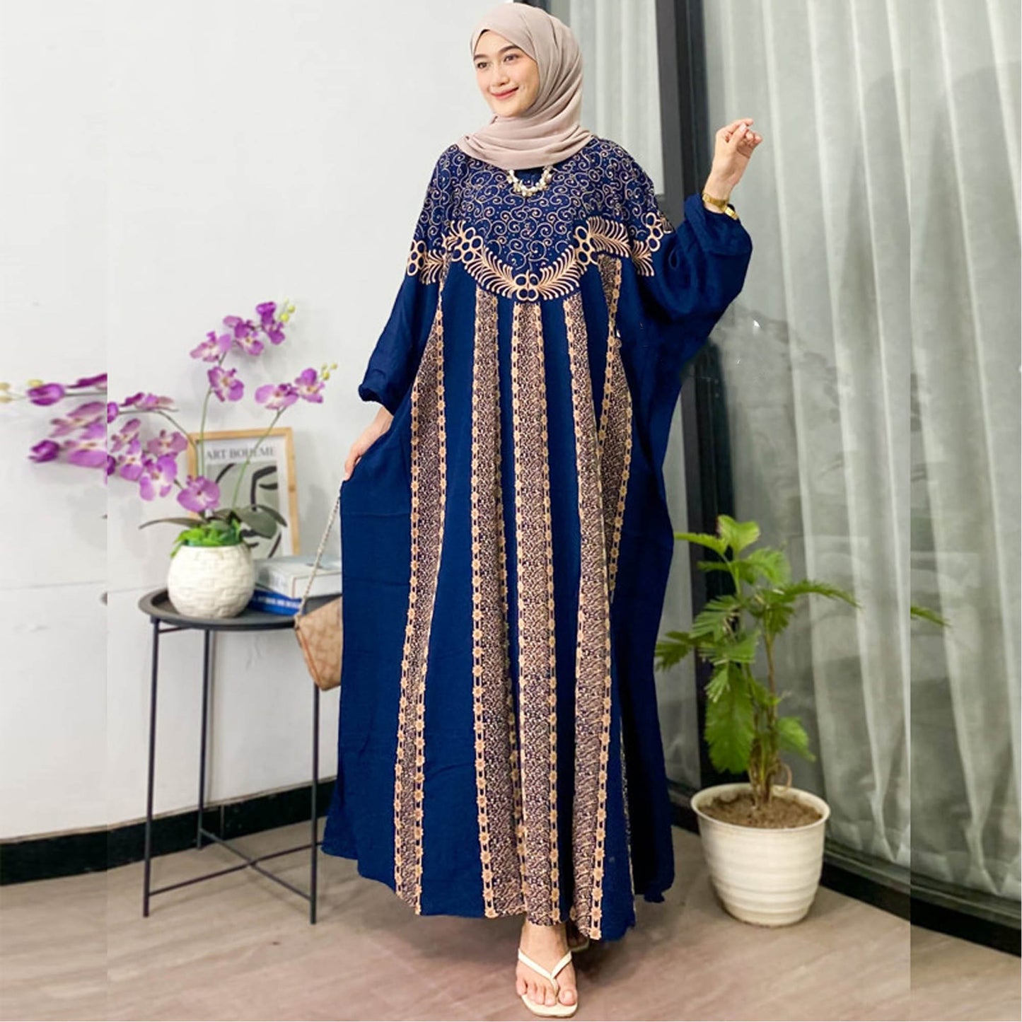 Batik Elegance: Modern Kaftan Jumbo Long Dress for a Special Look, Boho Dress, Ethnic Dress, Women Dress, Women Formal, Tunik Dress