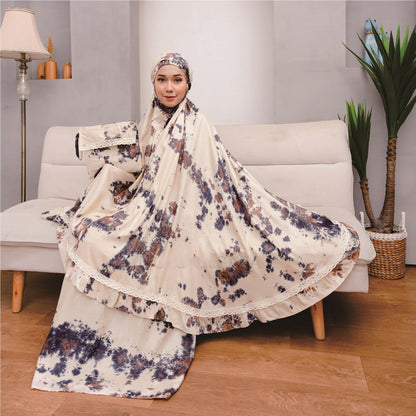 Adult Rayon Mukena: Elegant and Comfortable Olivia Lace Patches, Prayer dress women, Prayer Dress for muslim, Muslim prayer outfit
