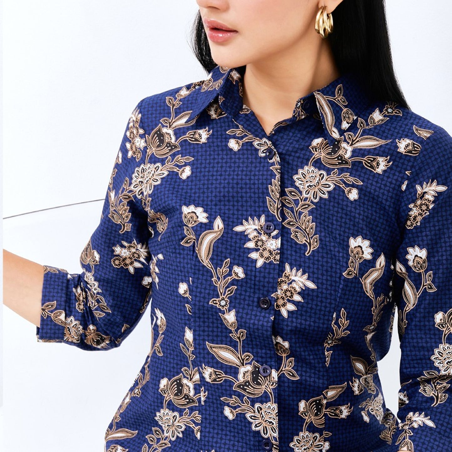 Anspruchsvoller Stil: Batik's Vistara Damenbluse für Modebewusste, Batikkleid, Batik, Boho-Kleid, Ethno-Kleid, Damenkleid