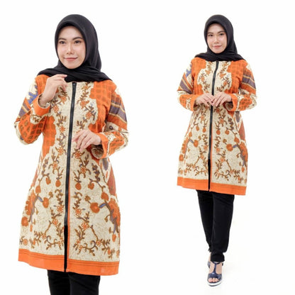 Trendy Color Combination of Charming Women's Batik Tunic Dress, Women Blouse, Batik Blouse, Blouse For Women, Ethnic Dress, Women Formal