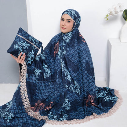 High Quality Adult Mukena: Maxmara Luxury 2in1 with Elegant Gyper Lace Details, Prayer dress women Prayer Set, Prayer Dress for muslim