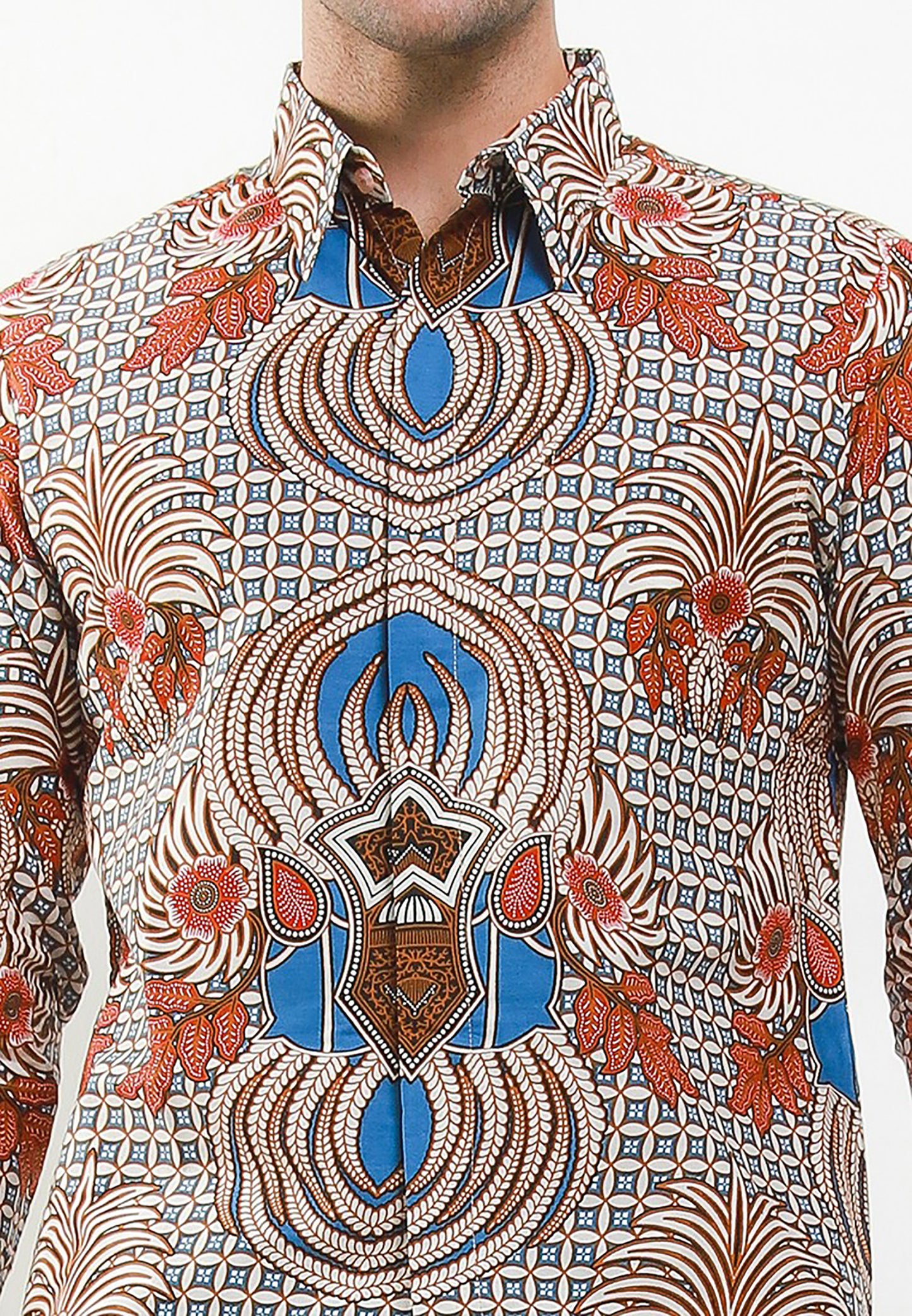 Regal Elegance Arjuna's Wisdom Mahkota Raja Batik Men's Shirt, Men Batik, Batik, Men Batik Shirt, Men's Batik Shirts