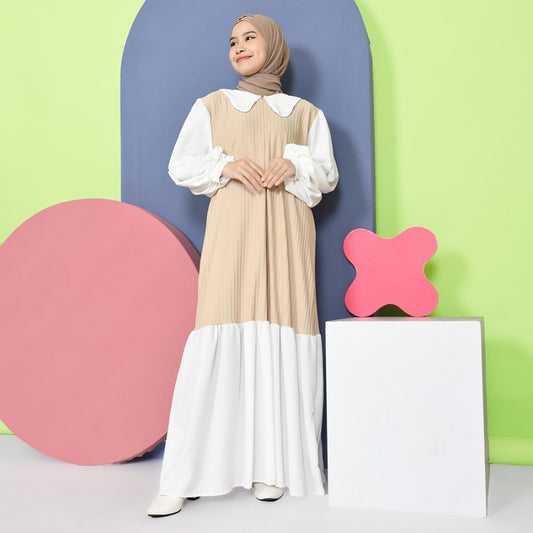 Trendiges Mybamus Jinny Kragenkleid, Maxikleid, Damenkleid, Kaftan, muslimisches Kleid, langes Kleid