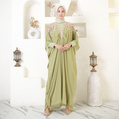 Firda Collection Faten Raya Kaftan: An Alluring Exploration of Colors and Motifs, Batik Dress, Batik, Boho Dress, Ethnic Dress, Kaftan Batik