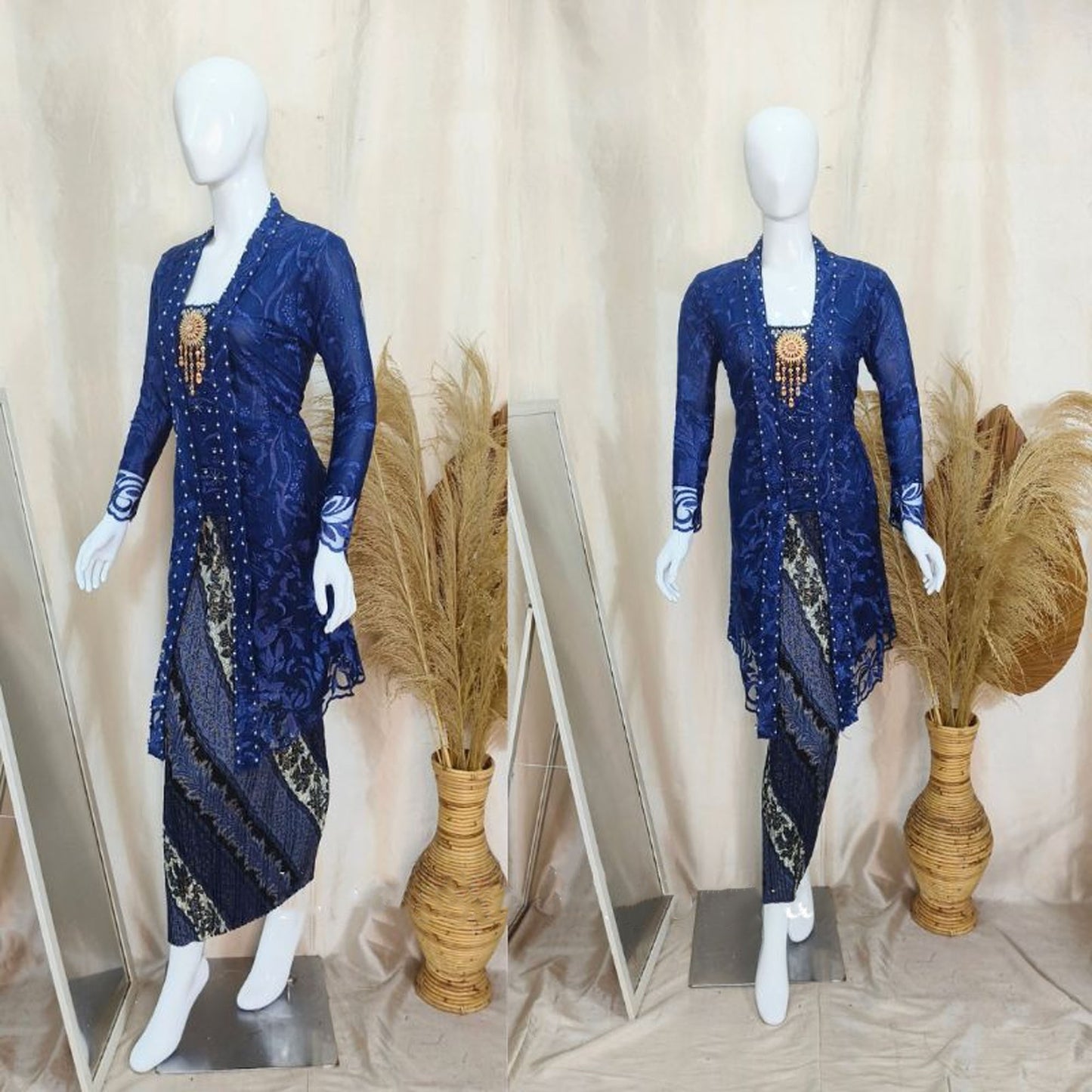 Stunning Graduation Kebaya: Tunic with Tulle and Furing Details, Kebaya Dress, Kebaya Modern, Kebaya Set, Kebaya Encim