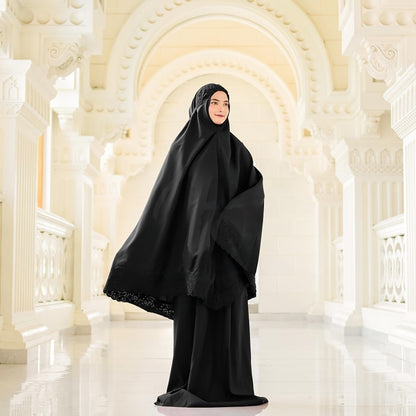 Eleganz enthüllte Dionisia Mukena Pasteleena Siti Khadijahs neueste exklusive Veröffentlichung, Gebetsset für Frauen, Gebetskleid, Mukena, Gebetsset