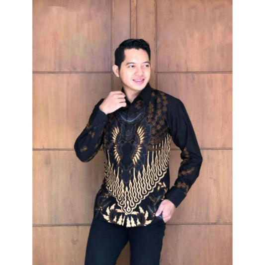 Astaguna Premium Men's Batik Shirt With Inner Lining Premium Cotton Fabric