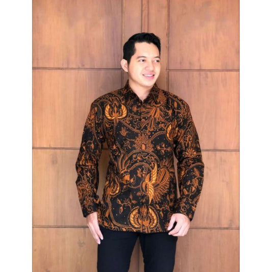Adiwangsa Traditional Batik Shirt With Full Lining Made From Authentic Sragenan Cotton