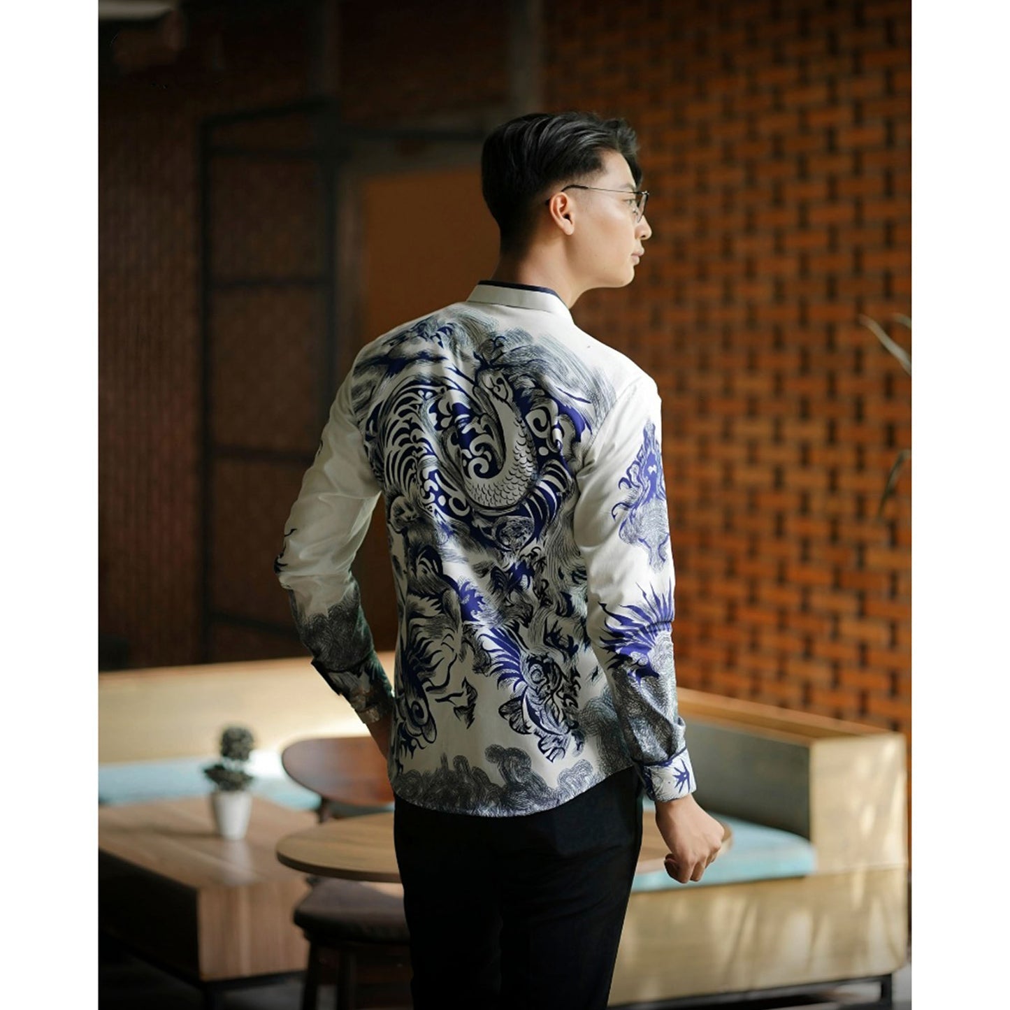 Mensbatik Satria Naga Stylish Long Sleeve Men's Batik Shirt
