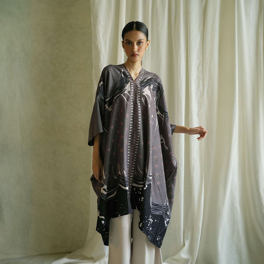 Ratu Amira Batik Kaftan Dress Timeless Elegance in Traditional Patterns