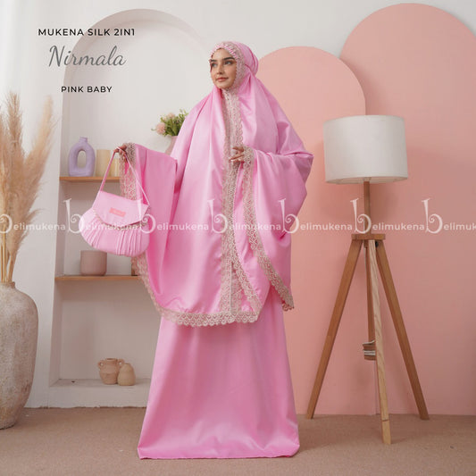 Adult Mukena 2in1 Nirmala Silk Premium Muslim Prayer Dress