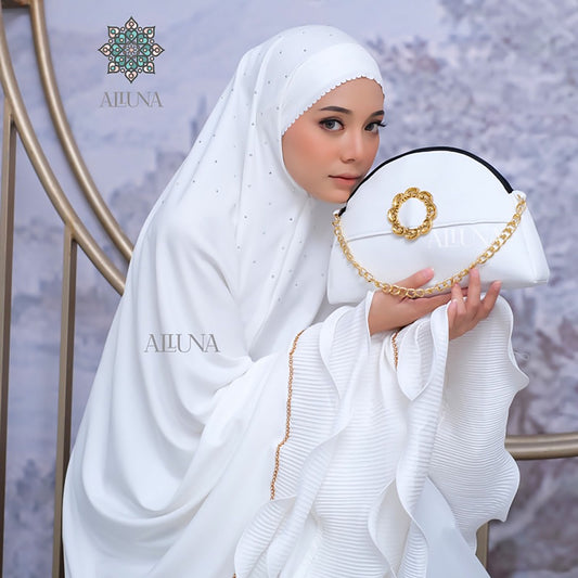 Zalina Series Exclusive 3in1 Luxury Adult Mukena Muslim Prayer Dress