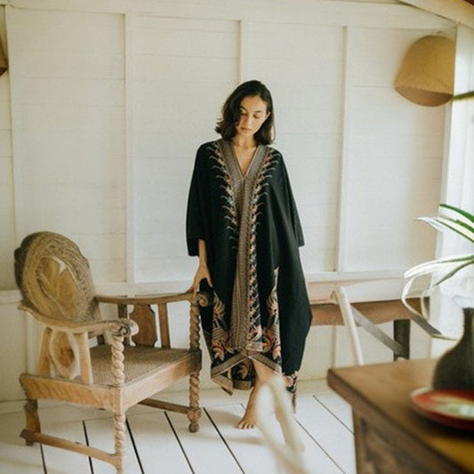 Amira Kaftan Dress Batik A Graceful Fusion of Tradition and Style