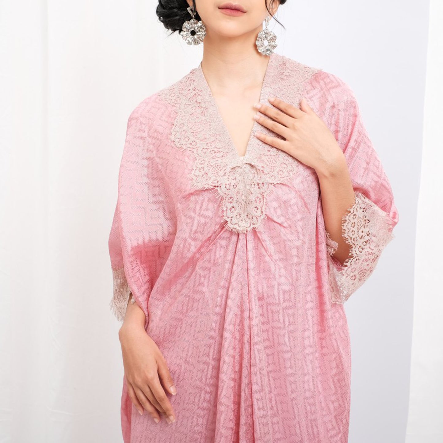 Chic Viscose Batik Kaftan Dress Unique Style for Effortless Elegance