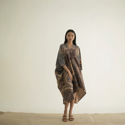 Stylish Modern Kaftan with Kalong Style Fashionable Hijab Dress