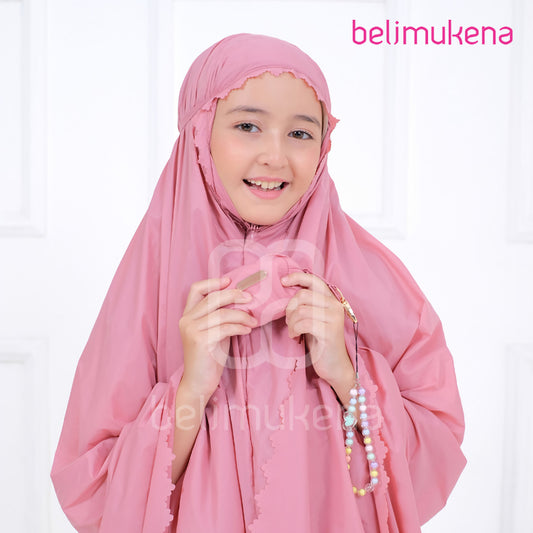 Children's Mukena Travel Mini Parachute Laser Cut Tya Ariestya Muslim Prayer Dress