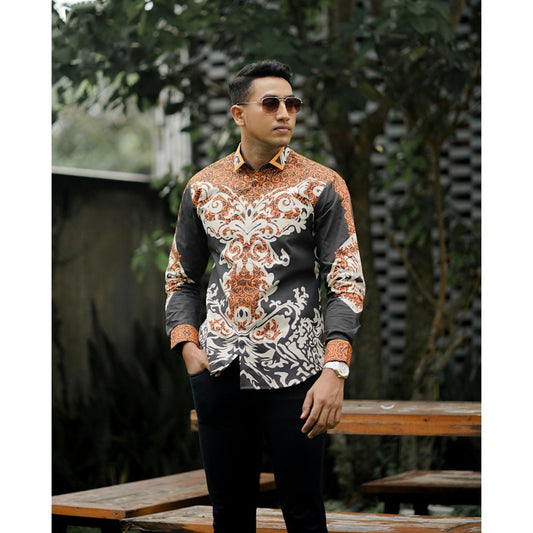 Batik Phalawisesa Contemporary Long Sleeve Batik Shirt For Modern Men