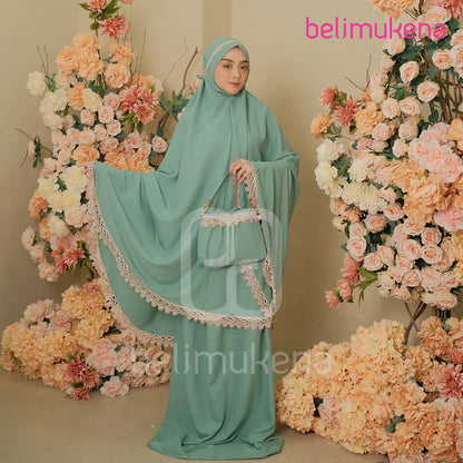 Nadira Crinkle Airflow Adult Mukena Muslim Prayer Dress