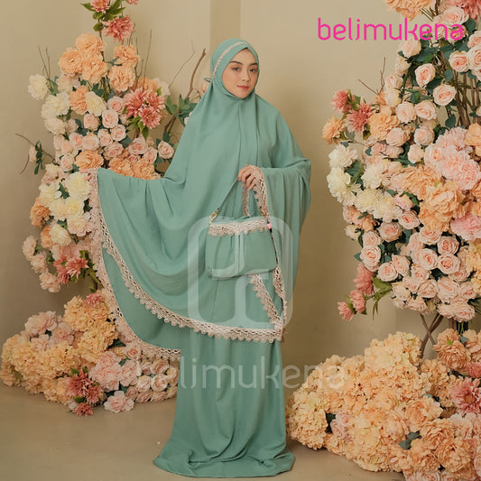 Nadira Crinkle Airflow Adult Mukena Muslim Prayer Dress