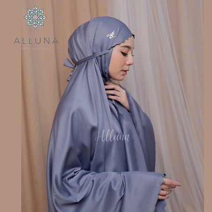 Adult Mukena Daily Alluna Series Lasercut Nalla Muslim Prayer Dress
